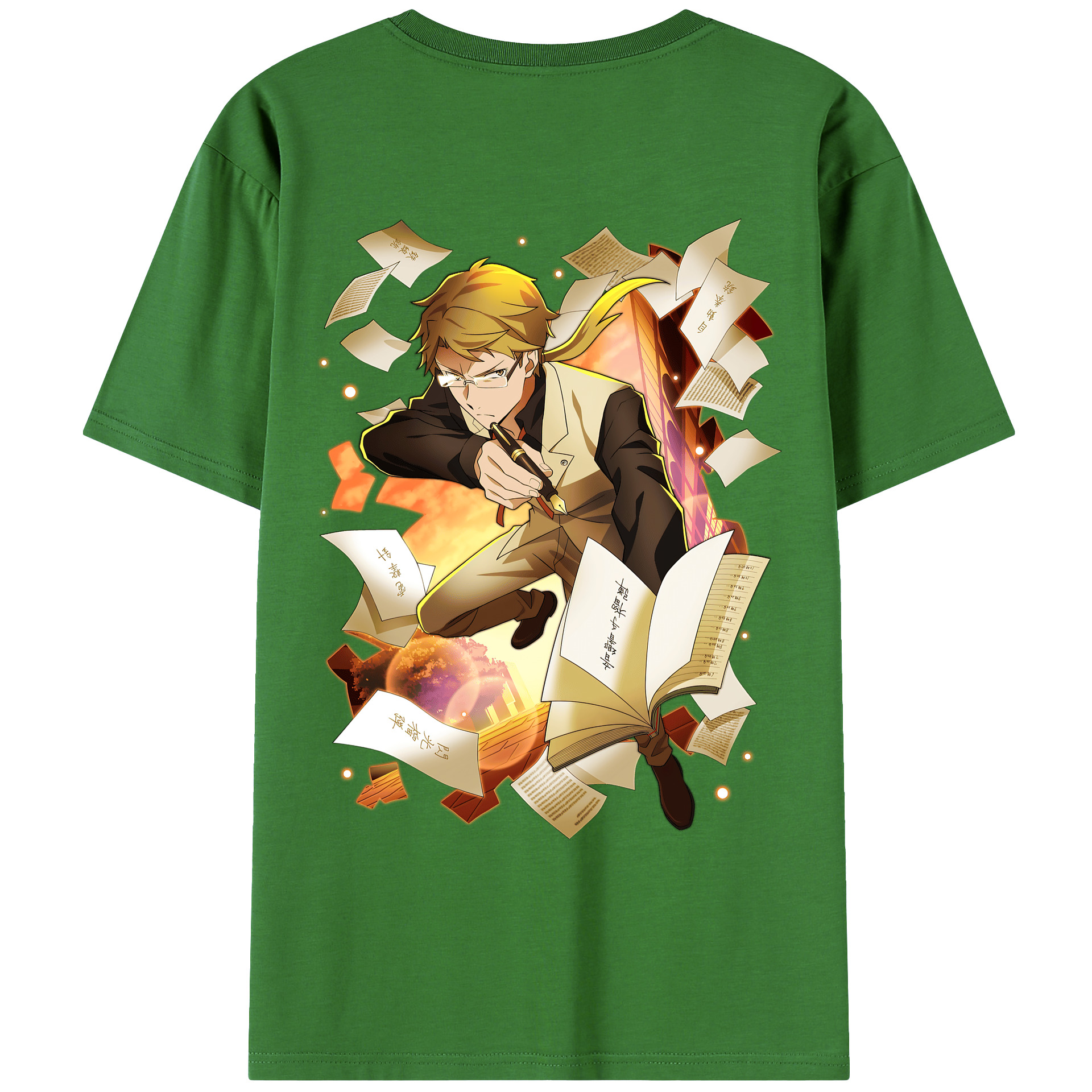 （画像用） 文豪ストレイドッグス Bungo Stray Dogs レディース半袖Tシャツ(バックプリント)